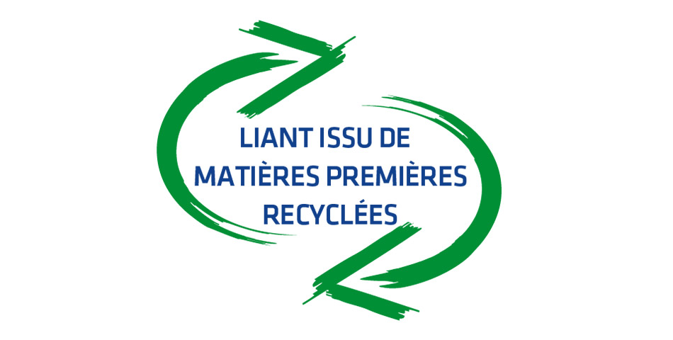 liant issu de matières premières recyclées